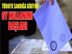 Türkiyede oy kullanma süreci başladı