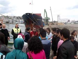 Üniversitelilerden Samsun Limanına Teknik Gezi