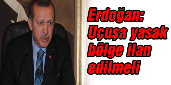 Erdoğan: Uçuşa yasak bölge ilan edilmeli