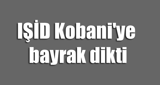 IŞİD Kobaniye bayrak dikti