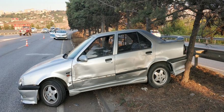 Samsun'da tır otomobile çarptı: 1 yaralı