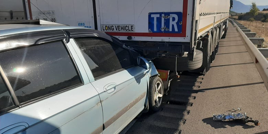 Tosya'da trafik kazası 1 yaralı