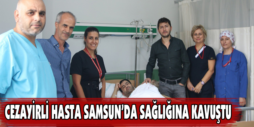 Cezayirli hasta Samsun’da sağlığına kavuştu