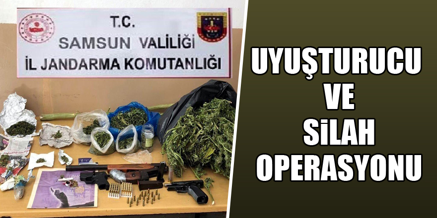  Jandarma’dan uyuşturucu ve silah operasyonu