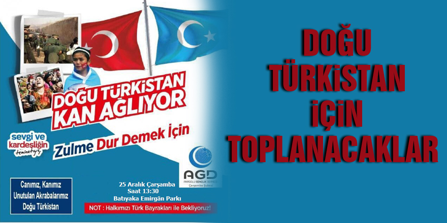 Doğu Türkistan için toplanacaklar