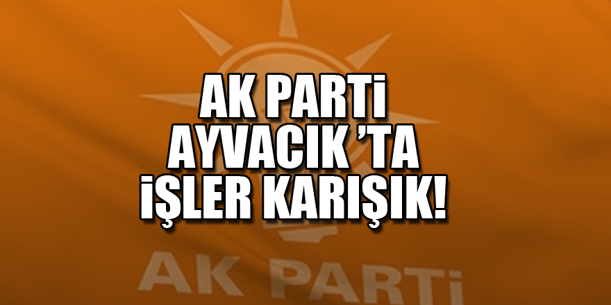 AK Parti Ayvacık ’ta işler karışık!