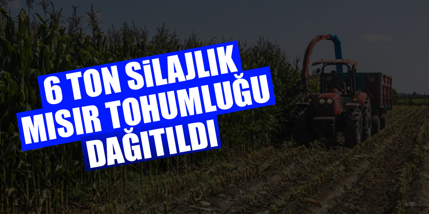 Samsun'da 6 ton silajlık mısır tohumluğu dağıtıldı