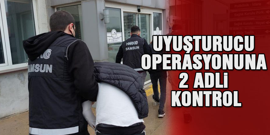 Samsun'daki uyuşturucu operasyonunda 2 kişi adli kontrolle serbest