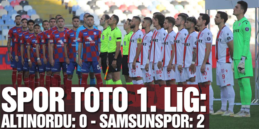 Spor Toto 1. Lig: Altınordu: 0 - Samsunspor: 2