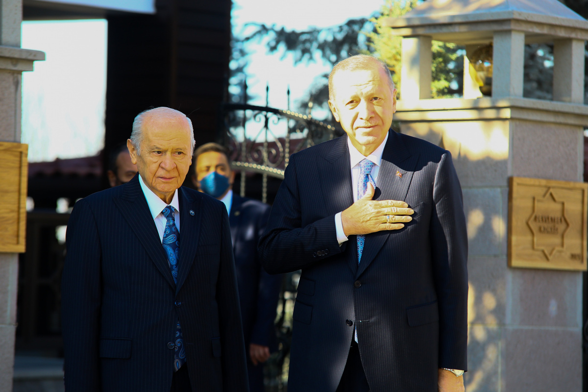 Cumhurbaşkanı Erdoğan ile MHP lideri Bahçeli'nin görüşmesi sona erdi