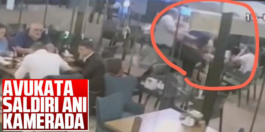 Samsun'da avukata saldırı anı kamerada
