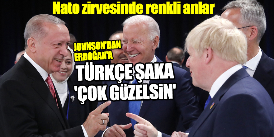 Johnson'dan Erdoğan'a Türkçe şaka: 'Çok güzelsin'