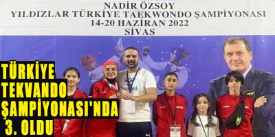 Elif Alış, Yıldızlar Türkiye Tekvando Şampiyonası'nda 3. oldu