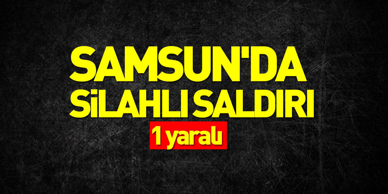 Samsun'da silahlı saldırı: 1 yaralı