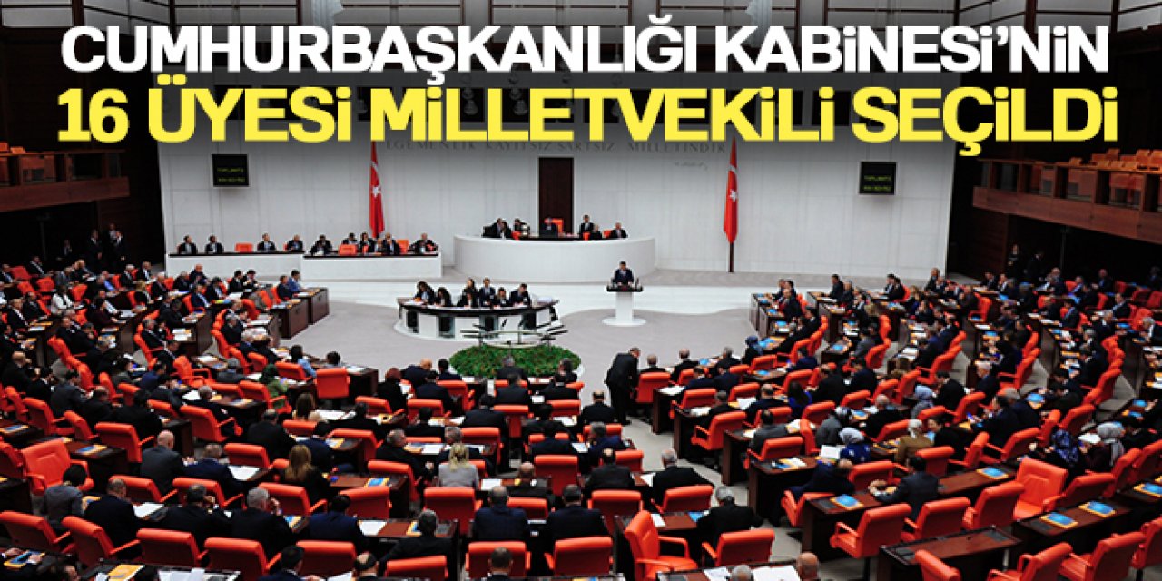 Cumhurbaşkanlığı Kabinesi'nin 16 üyesi milletvekili seçildi