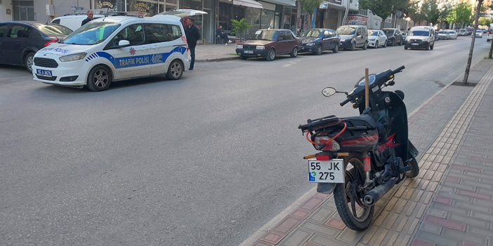 Bafra'da otomobil ile motosikletin çarpışması sonucu 1 kişi yaralandı