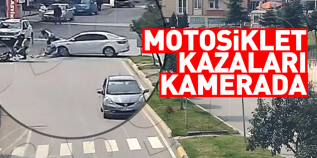 Motosiklet kazaları kamerada