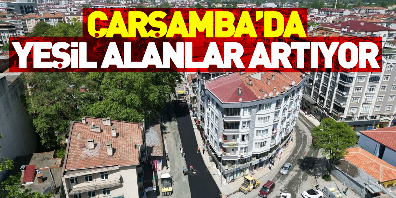 Çarşamba’da yeşil alanlar artıyor