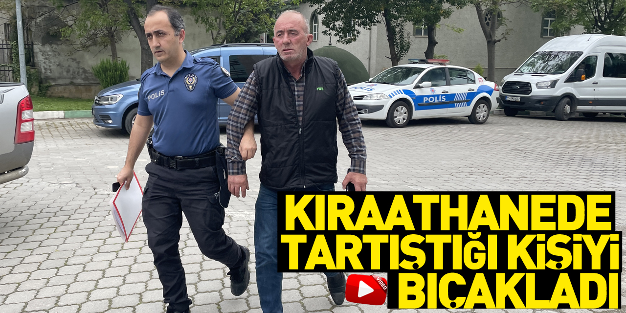 Kıraathanede tartıştığı kişiyi bıçaklayan şüpheli yakalandı