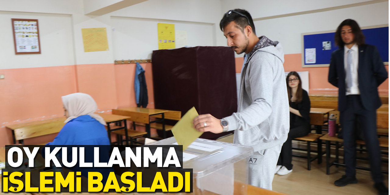 Samsun'da oy kullanma işlemi başladı