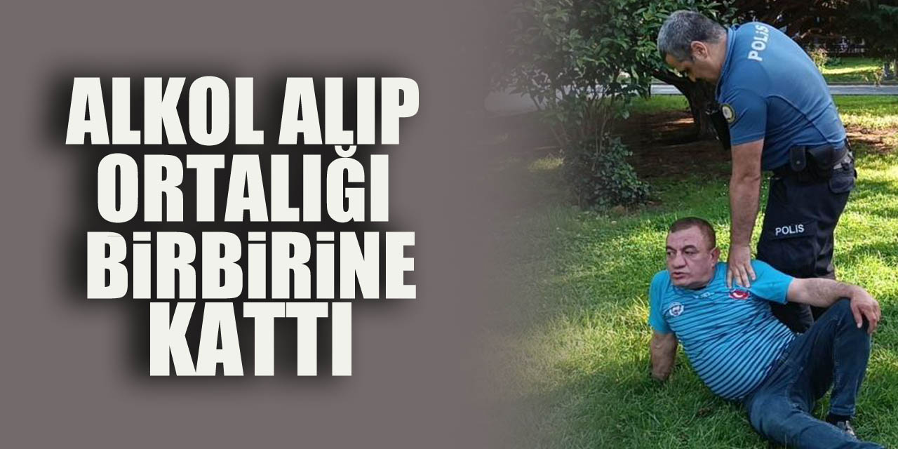 Alkol alıp ortalığı birbirine kattı, polise mukavemette bulundu