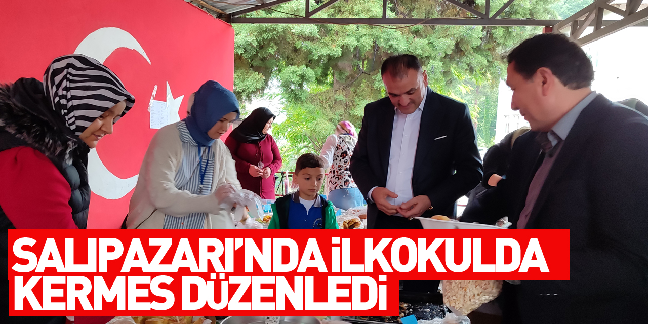 Salıpazarı’nda ilkokulda kermes düzenledi