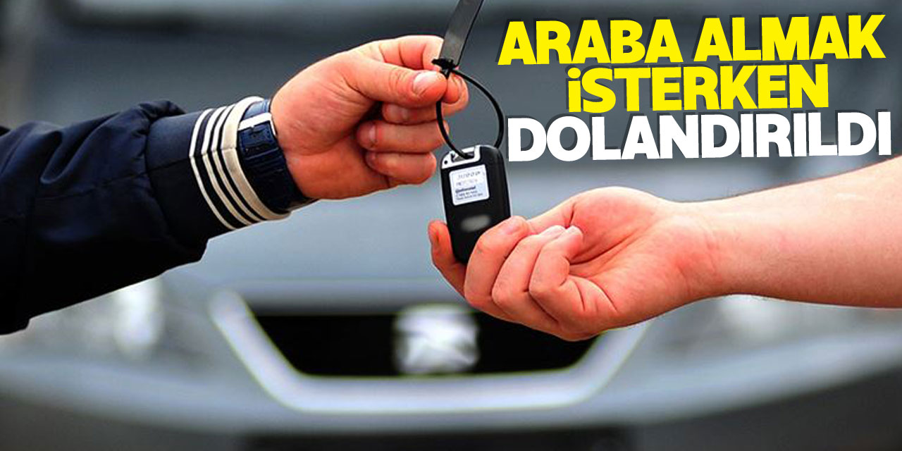 Samsun'da internet sitesinden otomobil almak isteyen kişi 300 bin lira dolandırıldı