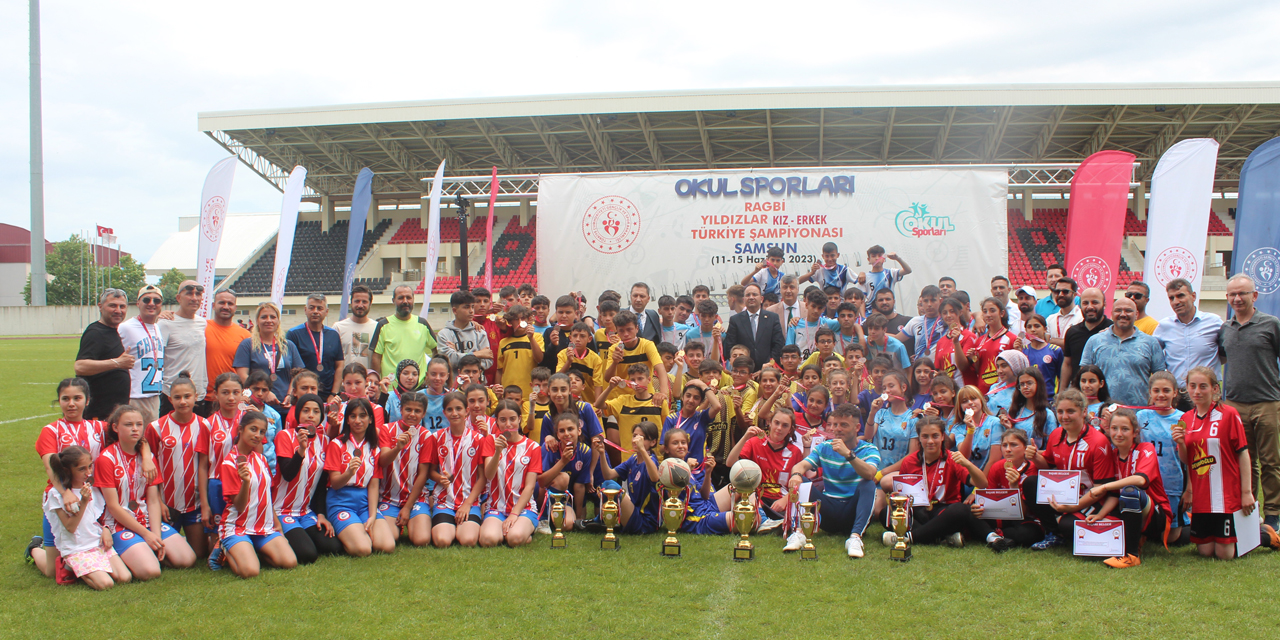 Okul Sporları Ragbi Yıldızlar Türkiye Şampiyonası, Samsun'da tamamlandı