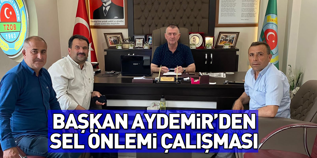 Başkan Aydemir’den Sel Önlemi Çalışması