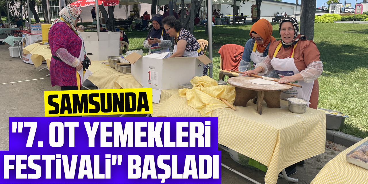 Samsun'da "7. Ot Yemekleri Festivali" başladı