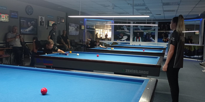 Alaçam'da 3 Bant Bilardo Grand Prix Yaz Turnuvası düzenlendi