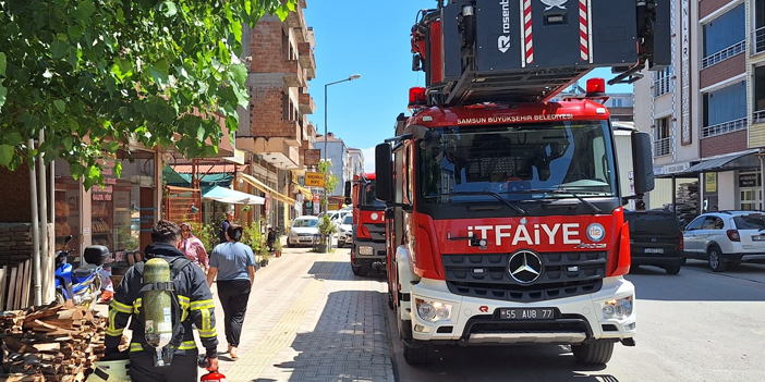 Samsun'da fırın bacasında çıkan yangın söndürüldü