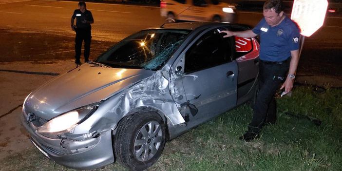 Samsun'da kamyonet ile otomobil çarpıştı: 1 yaralı