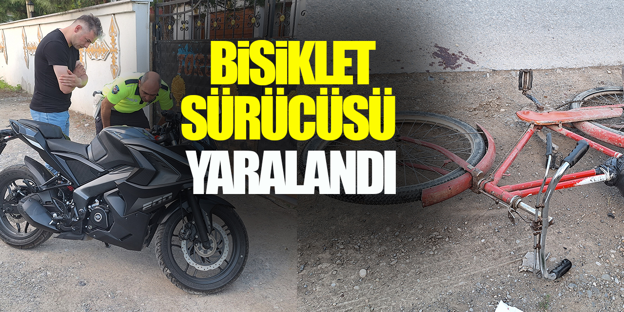 Samsun'da motosikletin çarptığı 81 yaşındaki bisiklet sürücüsü yaralandı