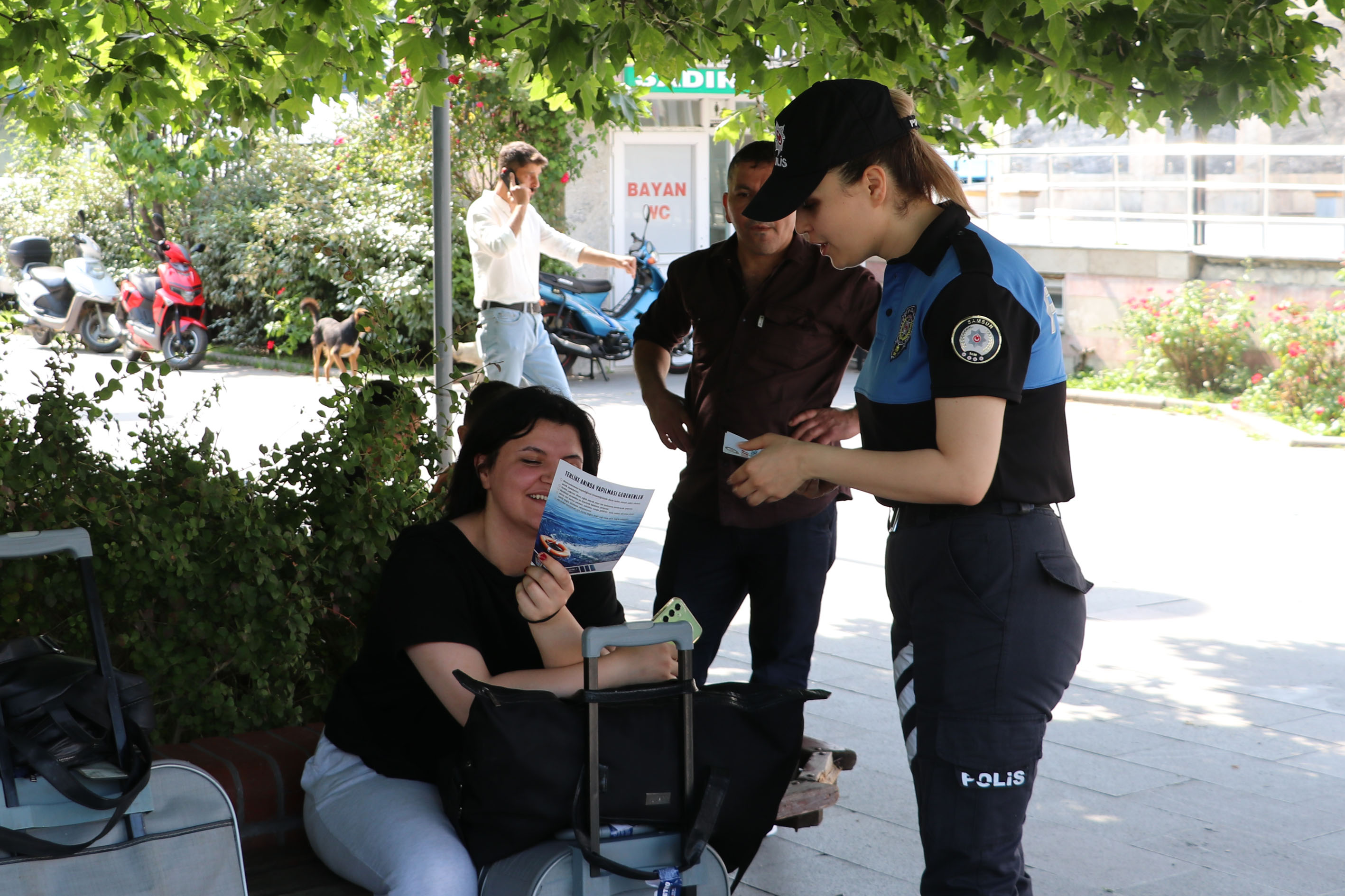 Havza'da polisler boğulma olaylarına karşı vatandaşları uyardı