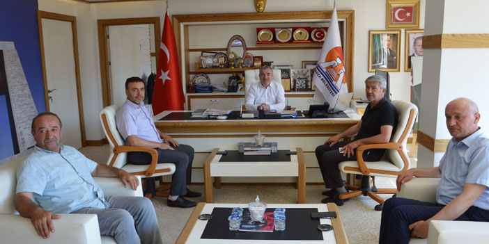 Havza Ziraat Odası yönetiminden Belediye Başkanı Özdemir'e ziyaret