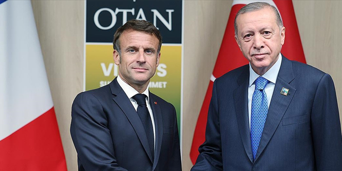 Cumhurbaşkanı Erdoğan, Fransa Cumhurbaşkanı Macron ile bir araya geldi