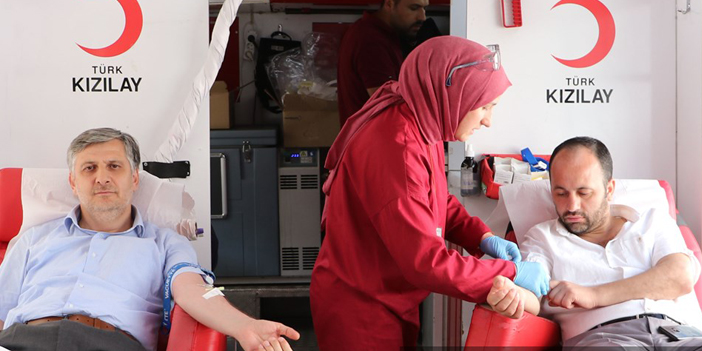 Havza'da "Samsun Kan Bağışlıyor Hedef 5555 Ünite Kan Bağışı" kampanyası