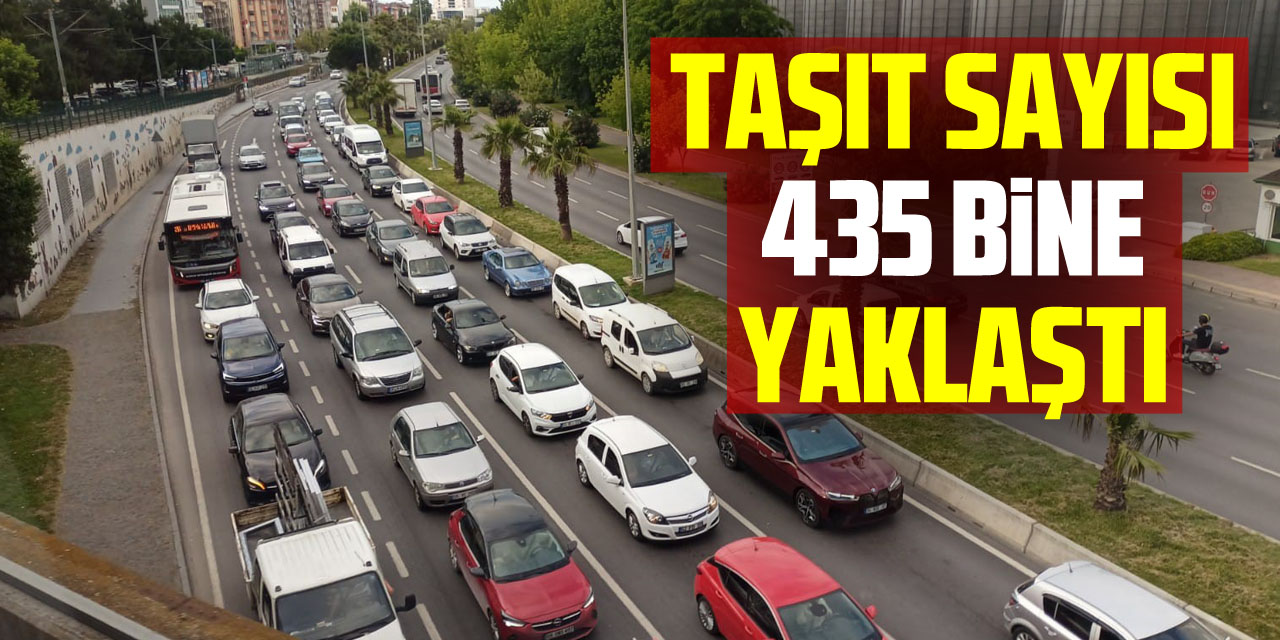 Samsun'da trafiğe kayıtlı taşıt sayısı 435 bine yaklaştı