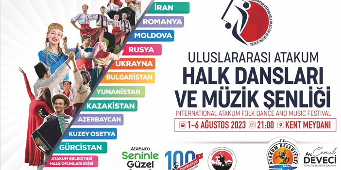 Uluslararası halk dansları toplulukları Atakum'da buluşacak