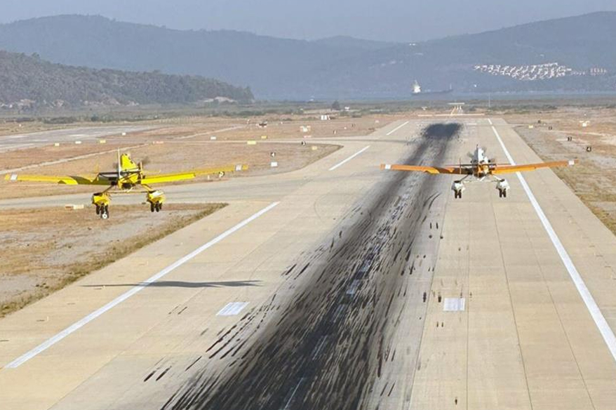 İlk yerli yangın söndürme helikopteri ’Nefes’ Rodos’ta