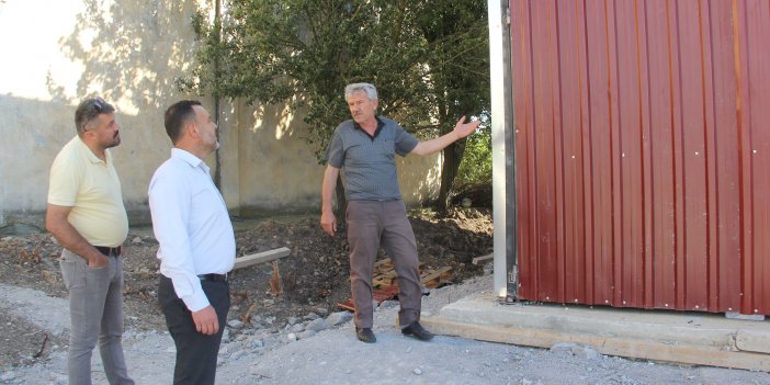 Havza'da danelik mısır kurutma tesisi kurulum çalışmaları devam ediyor