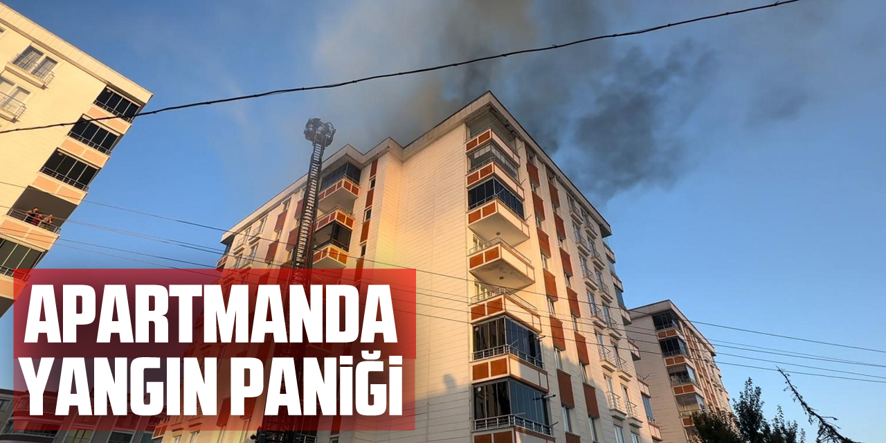 Apartmanda yangın paniği: Bina sakinleri tahliye edildi, mahsur kalan 1 çocuk kurtarıldı