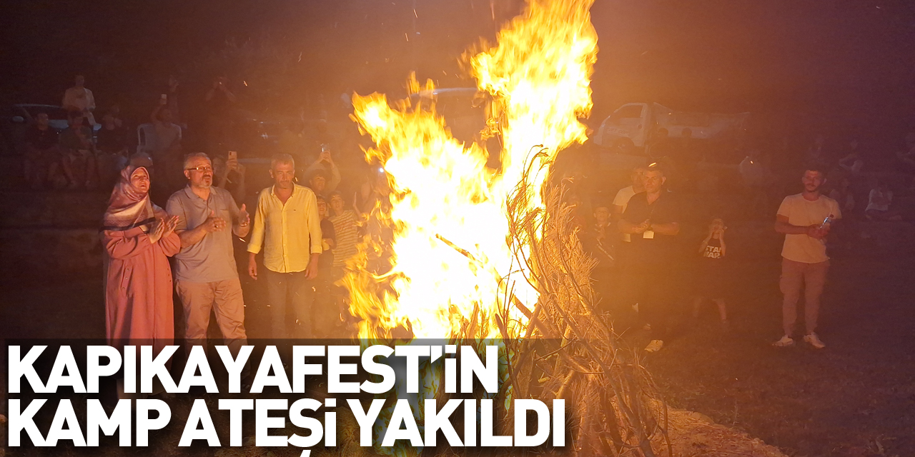 Kapıkayafest'in kamp ateşi yakıldı