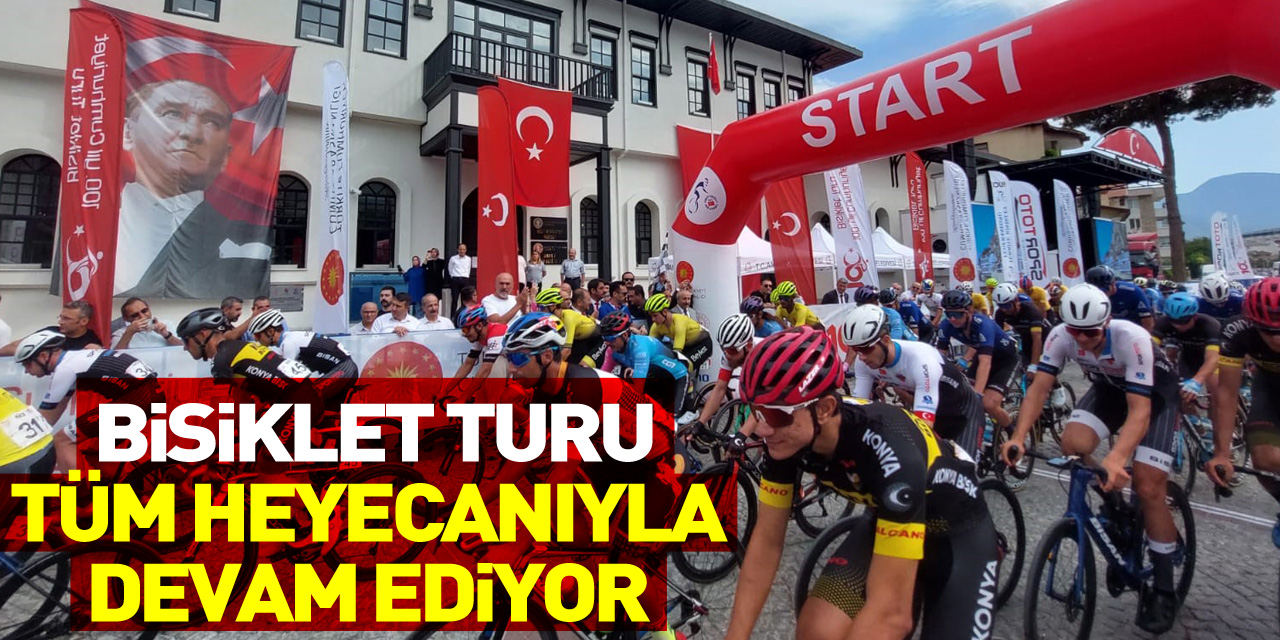 100. Yıl Cumhuriyet Bisiklet Turu tüm heyecanıyla devam ediyor