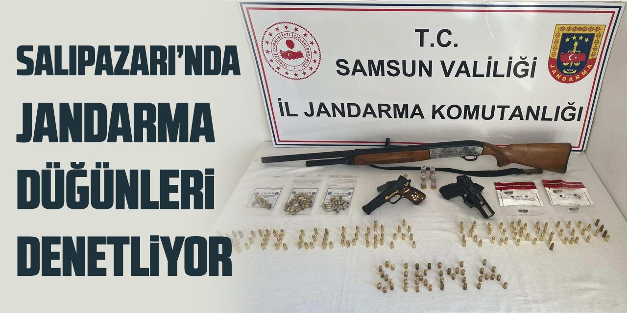 Samsun'da jandarma düğünleri denetliyor