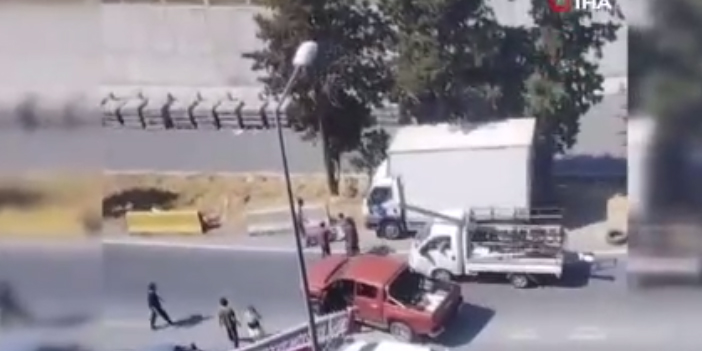 Kağıthane’de trafik kavgası kamerada: Tek yumrukla yere serdi