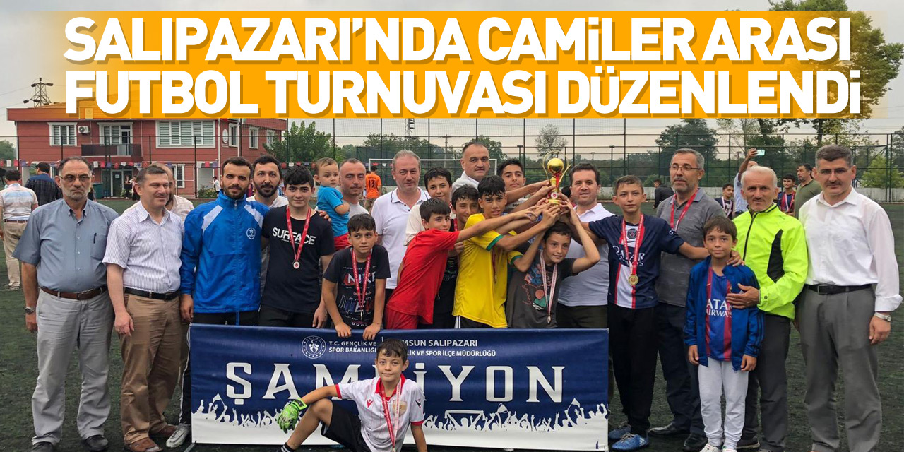 Salıpazarı’nda camiler arası futbol turnuvası düzenlendi