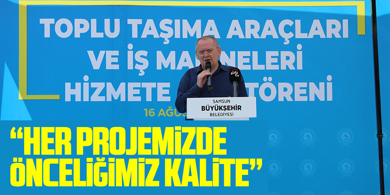 Başkan Demir: “Her projemizde önceliğimiz kalite”