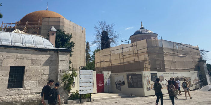 Ayasofya-i Kebir Camii Şerifi’nde restorasyon başladı